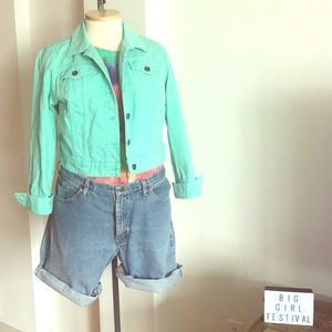 🍦 Mint Green Denim Jacket🍦 Size XL
